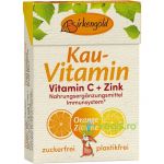 Bomboane Masticabile cu Xylitol, Vitamina C si Zinc fara Zahar 28g