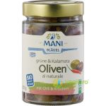 Masline Verzi si Kalamata Crude cu Chili si Ierburi Ecologice/Bio 205g