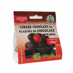 Cirese Confiate cu Glazura de Ciocolata Neagra 120g