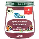 Piure de Mere, Capsuni si Afine fara Zahar Ecologic/Bio 120g