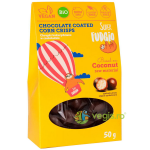 Porumb Crispy Invelit in Ciocolata fara Gluten Ecologic/Bio 50g