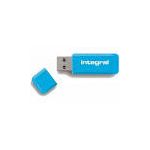 Memorie USB Memorie Integral USB INFD16GBNEONB, Neon, 16GB, USB 2.0, albastru