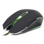 Mouse Gaming MUSG-001-G, 2400dpi, USB, green