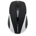 Mouse Antares, optic, wireless, 1000 dpi, 2.4 GHz, negru/ argintiu