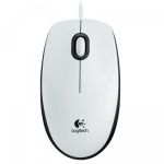 Mouse B100 USB, optic, alb