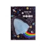 Bomba efervescenta de baie pentru copii Take me to the Moon Rainbow Trail Effect, Accentra, 355871, 100g Engros