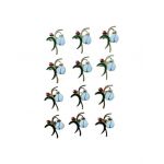 Set En-gros 12 Brose Martisor marime mica, 3.5cm, Ghiocel Norocos