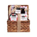 Set loțiune si exfoliant de corp, săruri de baie și un burete de sisal Organic, IDC Institute 42114, 670 ml Engros