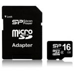 Card memorie Micro SDHC 16GB, Class 4 + adaptor SD