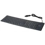 Tastatura KB-109F-B flexibila, USB / PS2
