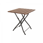 Masa patrata gradina Bucin Mob Clasic, lemn masiv salcam, maro, 70 x 70 cm