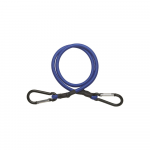 Cablu elastic cu carabina Thirard, albastru, grosime 8 mm, 80 cm