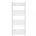 Calorifer baie Quadro, portprosop, alb, drept, 400 x 1100 mm, accesorii incluse