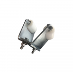Opritor cu 2 role porti culisante, otel, rola 55 x50 mm