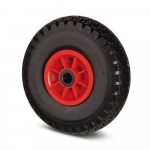 Roata carucior, janta polipropilena, poliuretan expandat, negru, fara frana, sarcina dinamica 75 Kg, diametru 260 mm