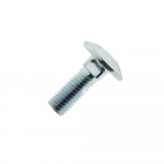 Surub cap bombat torbant, otel zincat alb, DIN 603 ZA, M10 x 70 mm