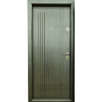 Usa metalica intrare Arta Door 333, cu fete din MDF laminat, deschidere stanga, culoare gri, 880 x 2010 mm