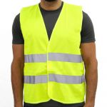 Vesta reflectorizanta, poliester, galben-neon, marimea XL