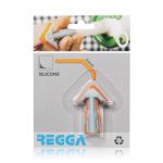 Aplicator silicon Regga, portocaliu, concav, 5 mm