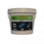 Set nivelare M System Leveling 1 mm, 500 clipsuri + 200 pene + cleste