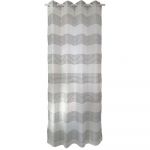 Perdea 2431, poliester, alb-gri, 140 x 245 cm