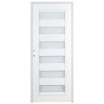 Usa interior cu geam, Alb2 gol Alexandra 660, dreapta, 202 x 66 x 4 cm cu toc