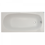 Cada baie dreptunghiulara Fibrex Anca, acril, alb, 1200 x 700 x 380 mm