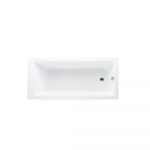 Cada baie dreptunghiulara Fibrex Cubic, acril, alb, 1700 x 800 x 400 mm