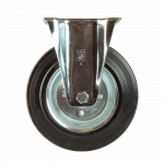 Rola fixa, cauciuc plin negru, 200 x 50 mm, 205 kg