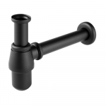 Sifon lavoar Ferro S30-BL, alama, negru, 32 mm x 1 1/4”