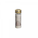 Candela Bolsius capac anti-vant, alb-gri, 168 h, 6 buc.