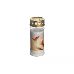 Candela Bolsius capac anti-vant, alb, porumbel, 120 h