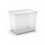 Cutie depozitare cu capac Keter model T, transparent, 70 L