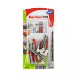 Diblu cu surub Fischer Duopower, nylon, 6 x 30 mm, 6 bucati