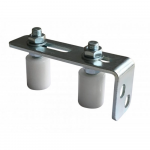 Ghidaj reglabil poarta cu 2 role Stift, otel zincat, 30 x 40 mm