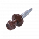 Surub autoforant pentru acoperisuri din tabla profilata, vopsit rosu RAL 3005, 4,8 x 35 mm