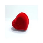 Cutie de catifea engros pentru brose inima,62x56mm / ROSU set 12/buc