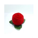 Cutie de catifea engros pentru brose trandafir,5×5 cm / ROSU set 12/buc