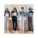 PANTALONI DE TRENING MATERIAL RAIAT CU DUNGA EN-GROSS