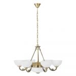 Lustra Bosco 79762, halogen, sticla, 8 x E27, 60 W, bronz, 76 cm
