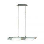 Lustra Valentino, halogen, sticla, 2 x R7S, 120 W, gri, 65 x 30 x 110 cm