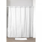 Perdea dus Romtatay, poliester, imprimeu patratele, 200 x 180 cm, inele incluse