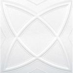 Plafon decorativ Decosa Ibiza, polistiren expandat, alb, clasic, 50 x 50 cm, 15 mm
