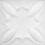 Plafon decorativ Decosa Istanbul, polistiren expandat, alb, clasic, 50 x 50 cm, 15 mm