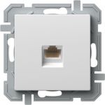 Priza date TEM CAT5E KS RJ45 8/8, alb polar, 71 x 71 x 38 mm