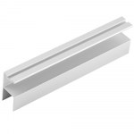 Profil maner tip Y cu canal pentru perie anti-praf, aluminiu, anodizat mat, 2.5 m