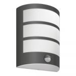 Aplica exterior Philips Python, cu senzor, antracit, 1x LED, IP44, 4000K, 6W