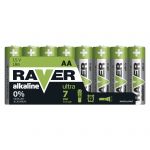 Baterii ultra alcaline Raver, AA RUA LR6-S8, 1.5 V, 8 buc