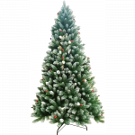Brad artificial pentru Craciun, PVC, 210 cm