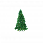 Brad lux cu ramuri mixate si conuri, PVC, 210 cm